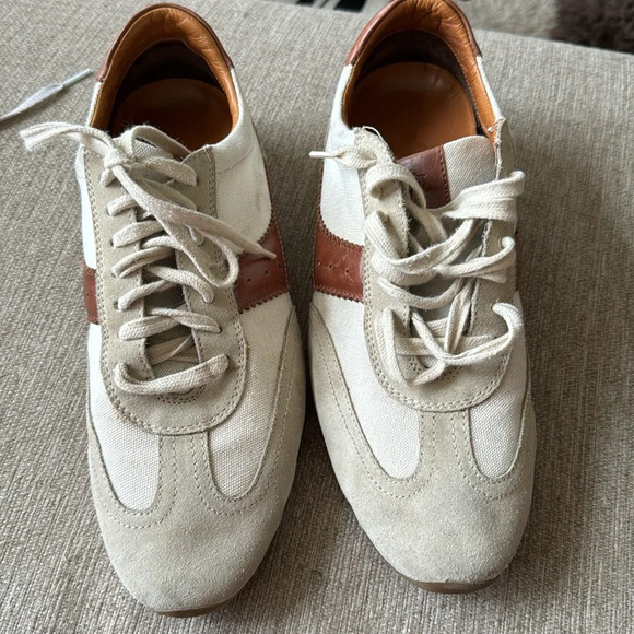 MASSIMO DUTTI Cloth low trainers in a size 9.5 - Picture 6 of 12